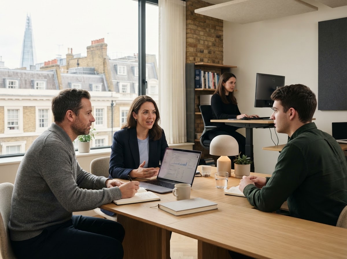 Avanza SveaKapital workspace reflecting a calm, analytical approach to investment decision-making